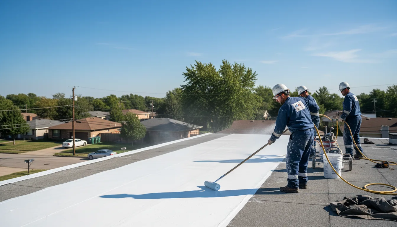 Commercial roof coating in Fremont, MI near me